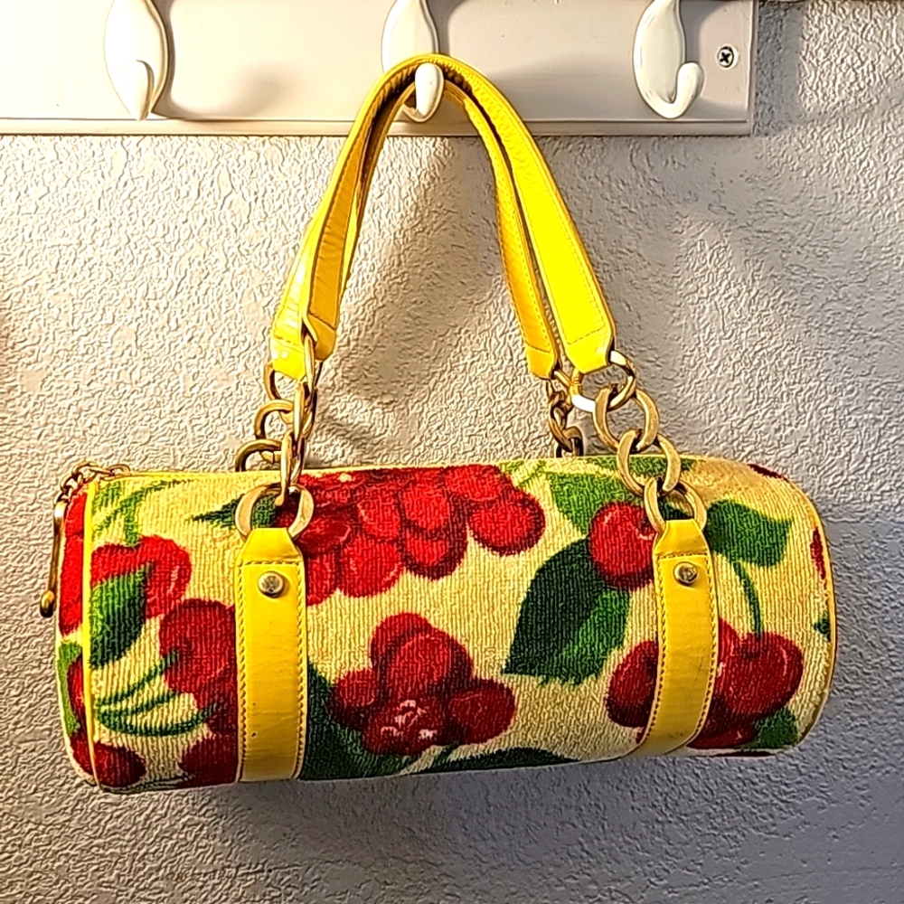 Vintage Juicy Couture Y2K Cherry Barrel Handbag